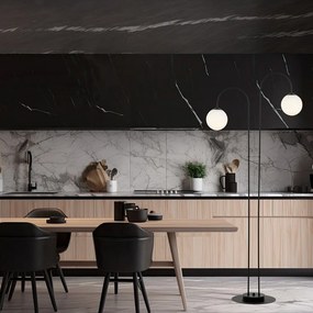 Emibig modern állólámpa archi fehér fekete emi1288/lp2