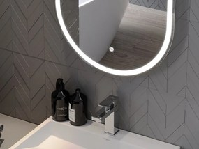 Mexen Bono megvilágított fürdőszobai tükör 45 x 120 cm, LED 6000K, páramentesítő - 9816-045-120-611-00