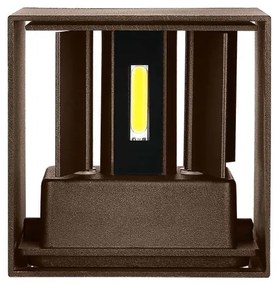 LED Kültéri fali lámpa LED/11W/230V 3000K IP65 barna