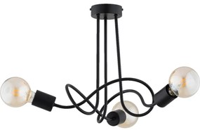 Felületre szerelhető csillár WINGO 3xE27/15W/230V fekete