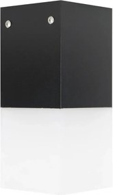 Kültéri mennyezeti lámpa fekete fehér téglalap alakú 22 cm Su-ma