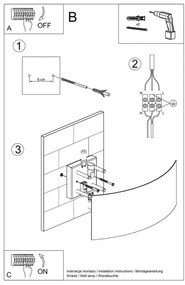 Sollux SL.0937 - Fali lámpa MAGNUS 2xG9/40W/230V fekete