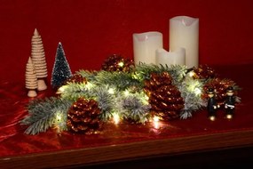 GARTHEN Karácsonyi fénylánc MINI 50 LED időzítővel meleg f.