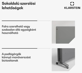 Bansin Crystal Smart Kovektor 1500, 1500 W, Alkalmazás, 5- 50 °C, LED kijelző, Érintőképernyő