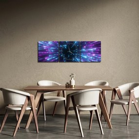 Kép - Neon tér (órával) (90x30 cm)