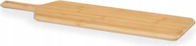 Bambusz Konyhai Snack Deszka Téglalap Alakú Nyéllel 50 x 14 cm
