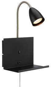 Fekete fali lámpa Cuarto – Markslöjd