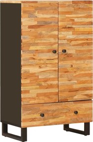 vidaXL Tároló Magasítószekrény Barna 60 x 33 x 100 cm Tömör Mangófát