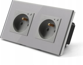 Wifi Elektromos Aljzat Üveg Kontakt Tuya Smart Life 2K 157mm