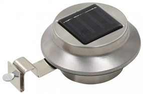 12 db fehér kerek kültéri napelemes LED lámpa 12 cm