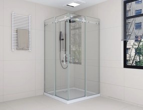 Belver || Duo zuhanykabin 90x90, 195cm, 6mm, NANO, két ajtós modell