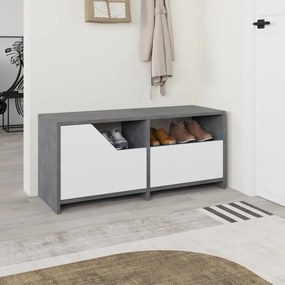 Nexus Shoe Cabinet - Grey, White