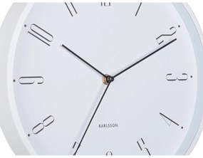 Karlsson 5988WH design falióra, fehér, átmérő 30cm