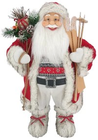 Piros-fehér Santa Claus dekoráció 80cm