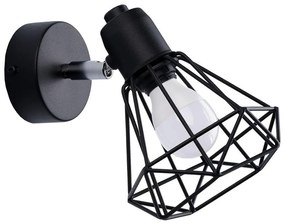 Sollux SL.1105 - Fali spotlámpa ARTEMIS 1xE14/40W/230V fekete