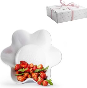 Kerámia tál PICCADILLY FLORA Ø25,5 cm, fehér