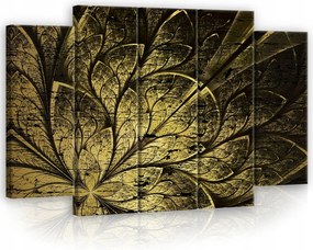Vászonkép 150x100 Arany minta fraktál absztrakt luxus elegancia textúra