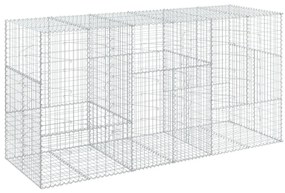 horganyzott vas gabion kosár fedéllel 300 x 100 x 150 cm
