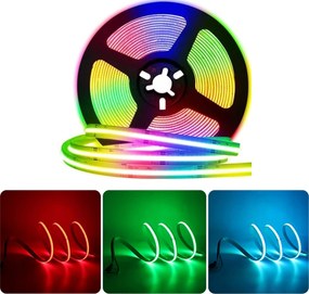 Cob neon Led szalag többszínű Rgb 840 dióda 15W 24V IP20