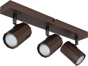 Globo 57919-3 Spotlámpa fém bronz színű matt, alumínium bronzszínű matt, HxSzxM: 390x60x145mm, 3x GU10 25W 230V izzók nélkül