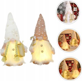 2x Karácsonyi Törpe elemes világító Plüss Karácsony