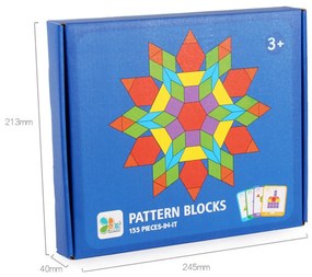 Tangram kreatív formakirakó fajáték 155 db