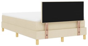Box tavaszi ágy matraccal és LED krém 120x200 cm szövet