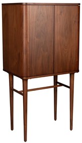 Barna szekrény tolóajtóval diófa dekorral 62x125x45 cm Morrison – Dutchbone