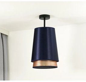 Duolla - Felületre szerelhető csillár BELL SHINY 1xE27/15W/230V átm. 25 cm kék/réz
