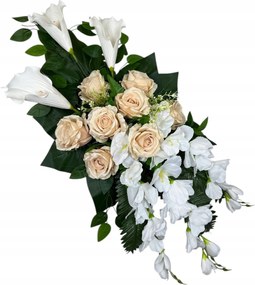 Csokor Nád Kompozíció Sír Temető Művirágok