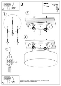 Fali lámpa ARENA 1xE27/60W/230V fekete