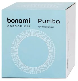 Purita 12 db-os fehér porcelán étkészlet - Bonami Essentials