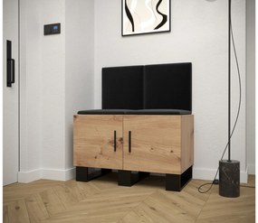 Előszobabútor Amanda 19 (artisan tölgy + fekete). 1086023