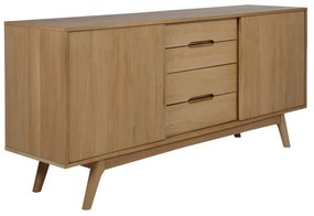 Marte kétajtós komód tölgyfa dekorral 180 x 84 cm - Actona