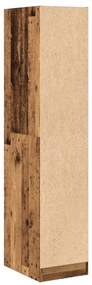 antik fa színű szerelt fa patikaszekrény 30 x 41 x 144,5 cm