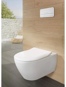 Villeroy & Boch 5614R201 - Falra szerelhető WC SoftClose ülőkével SUBWAY kerámia/fehér