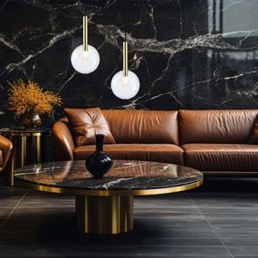 Csillár zsinóron NIKO 1xG9/9W/230V átm. 20 cm arany