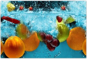 Poszterek 185x125 Gyümölcsök a vízbe esve