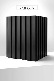 LAMELIO OLMO Fekete lamella falpanel 270 × 12,2 cm