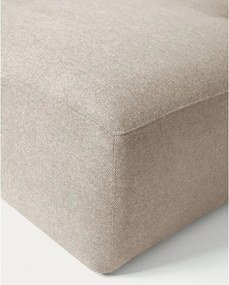 Bézs sarokkanapé (jobb oldali) Blok – Kave Home