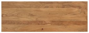 tömör akácfa és acél étkezőpad 110x40x46 cm