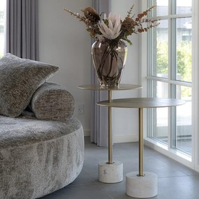 Fém kerek tárolóasztal ø 51 cm Lecco – House Nordic