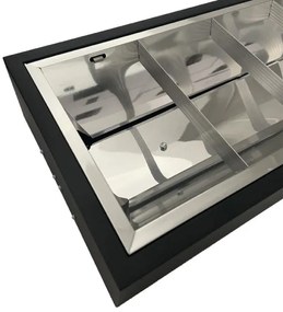 Fénycsöves lámpa T8 2xG13/18W/230V 120 cm fekete