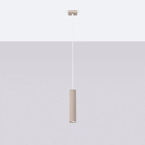 Szürkésbarna fém függőlámpa Gleam – Sollux