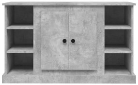 betonszürke szerelt fa tálalószekrény 100x35,5x60 cm