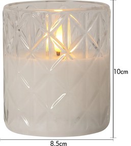 Elemmel működő LED gyertya (magasság 10 cm) Flamme Romb – Star Trading