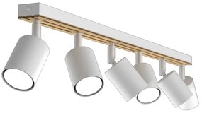 Spotlámpa TERRA 6xGU10/8W/230V fehér/tölgy