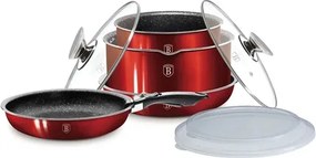 BerlingerHaus 9 részes edénykészlet Metallic Line Burgundy Edition(BH/6145)