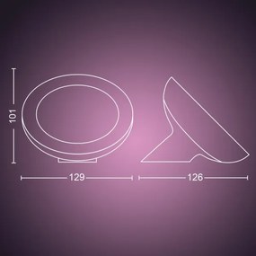 Philips - LED RGB Szabályozható asztali lámpa Hue BLOOM 1xLED/7,1W/230V