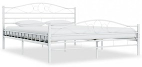 Fehér fém ágykeret 180 x 200 cm